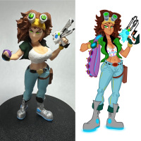Reptilia AKA Sarah Topps - Statue vs Art