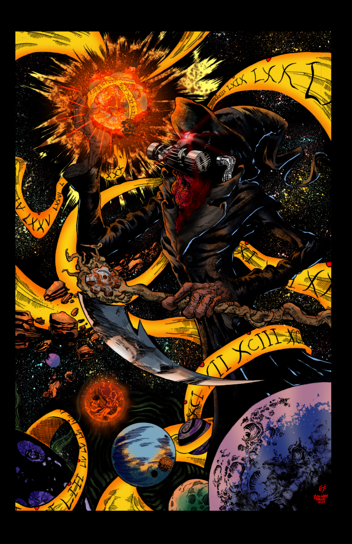 TEMPVS INSANITVS cover art Zack Marois